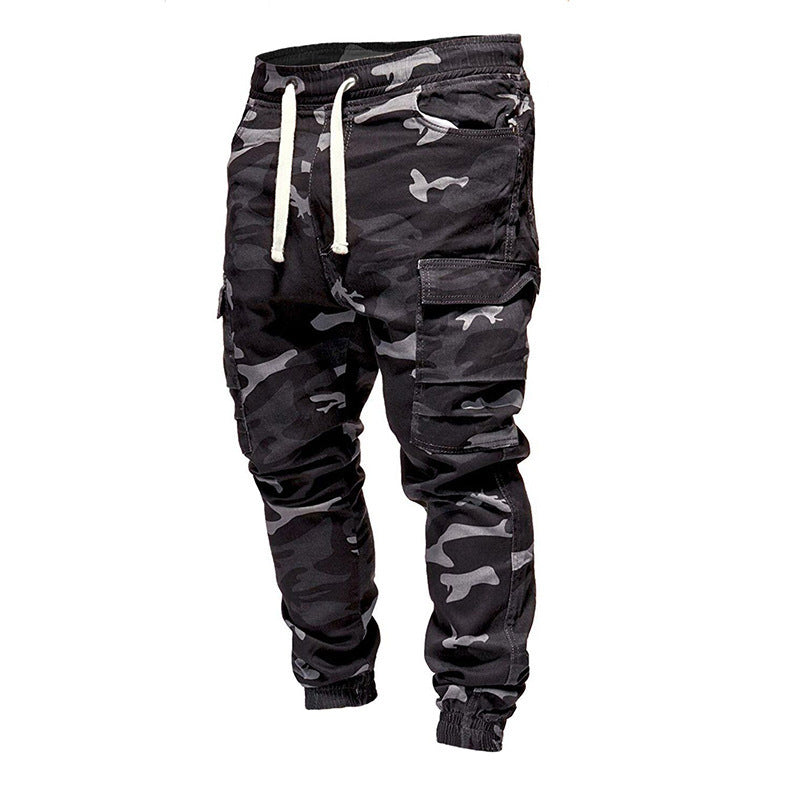 Men's Fashion Camouflage Drawstring Casual Pants