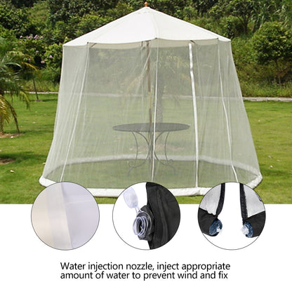 Outdoor umbrella net cover