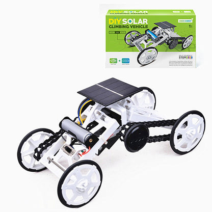 DIY solar upgraded four-wheel drive climbing car