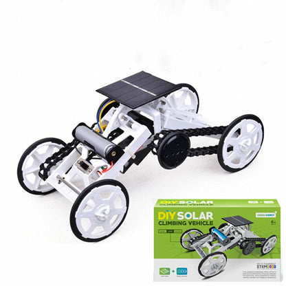 DIY solar upgraded four-wheel drive climbing car