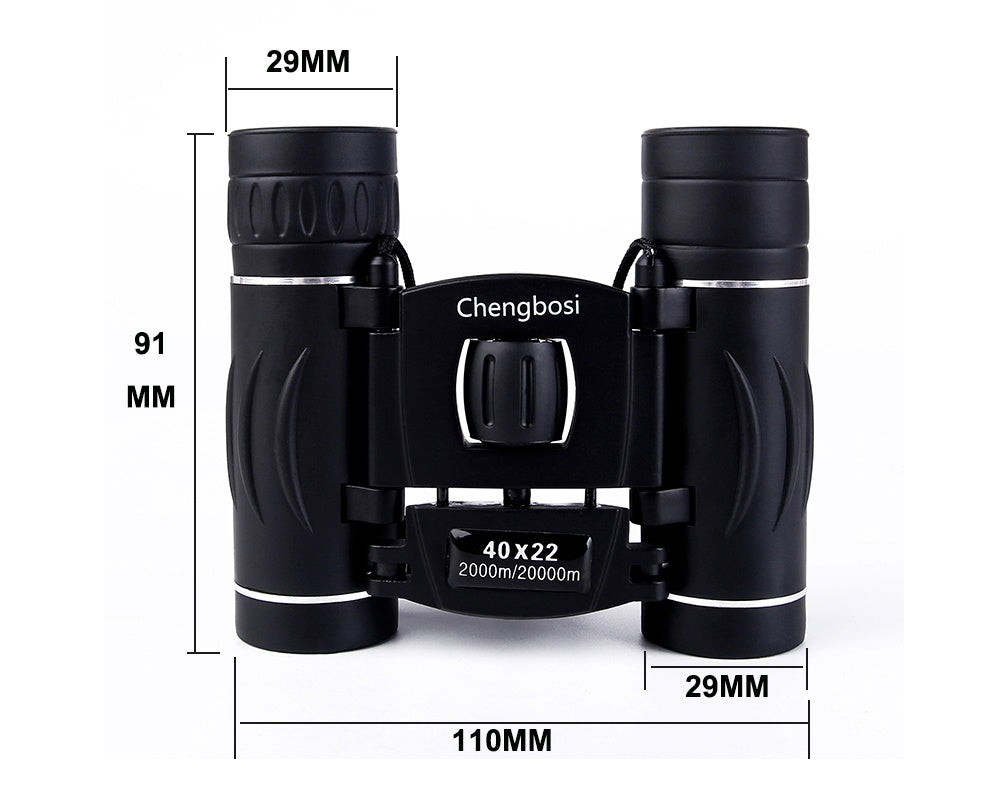 High-power HD low-light night vision pocket binoculars