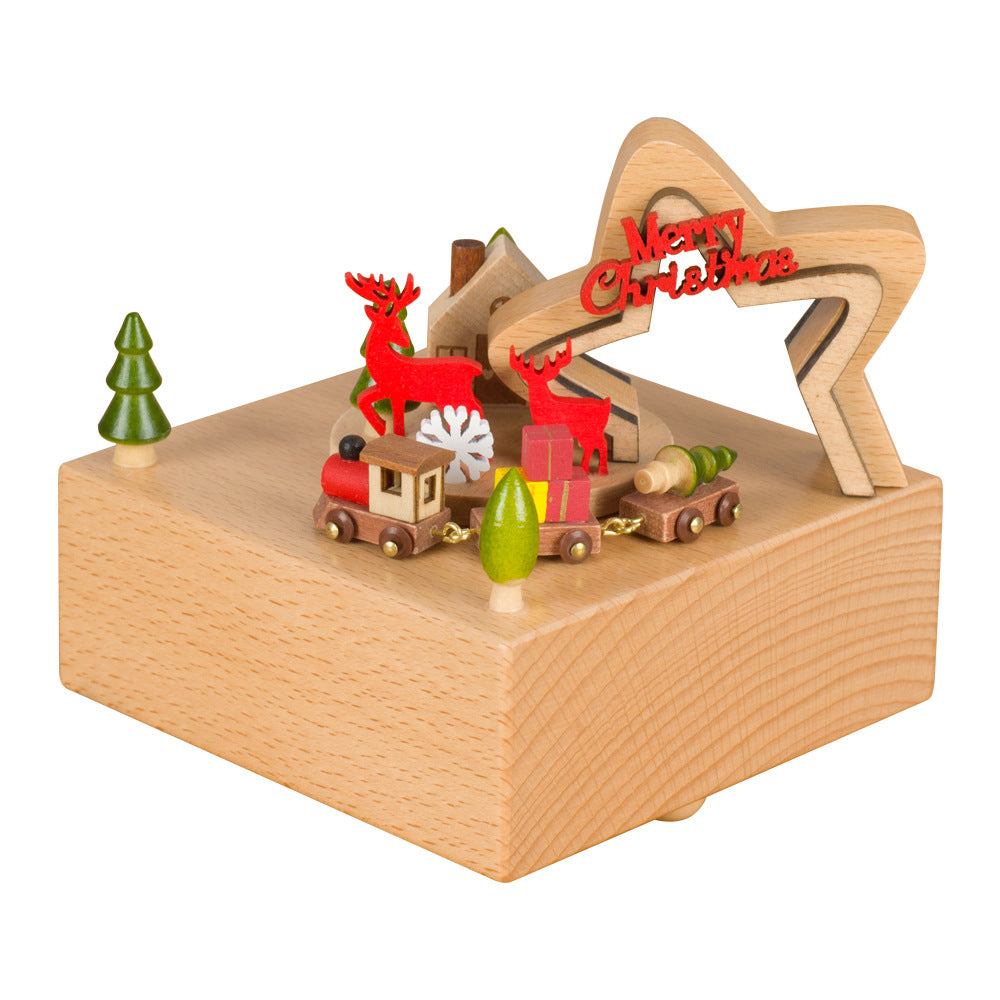 Creative wooden music box children's day crafts