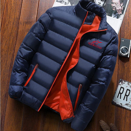 Winter stars jacket men's fashion stand collar