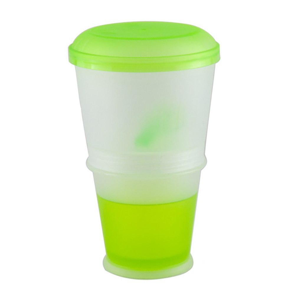 On-The-Go Dual Cereal Cup with Foldable Spoon