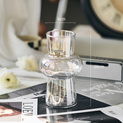 Wind Lantern Creative Glass Vase Decoration Living Room Vase Insertion