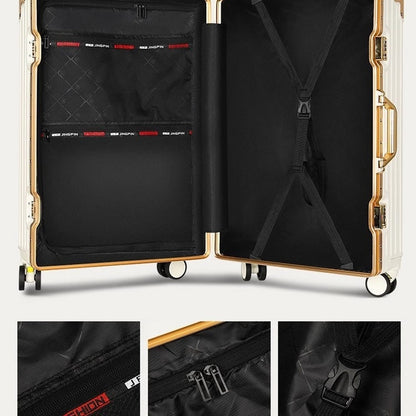 Suitcase Large Capacity Aluminium Frame Luggage