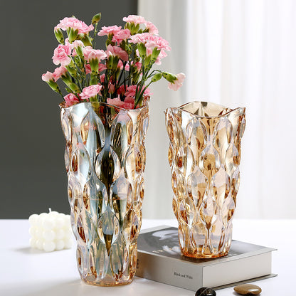 Crystal Glass Vase Flower Arrangement Decoration Ornaments