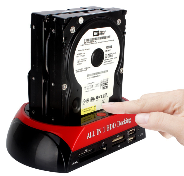 Cradle Multi-Function HDD Block HDD Holder With Card Reader HDD Enclosure