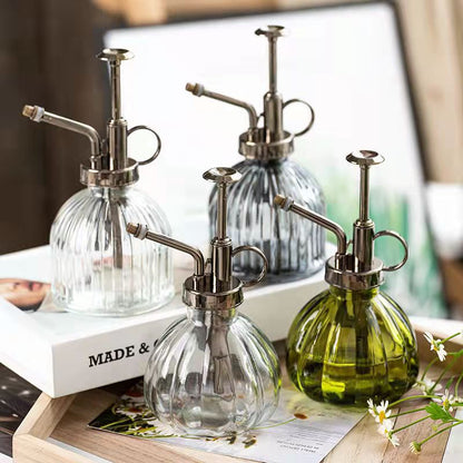 Relief Vintage Glass Watering Can Gardening Household