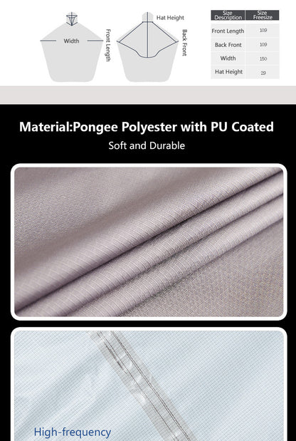 Multifunctional riding raincoat