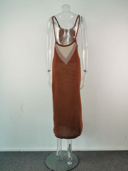 Long Knit Skirt Panel Bikini Plus Size Beach