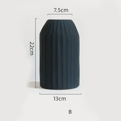 Morandi Color Nordic Style Creative Ceramic Dry Flower Vase Living Room Flower