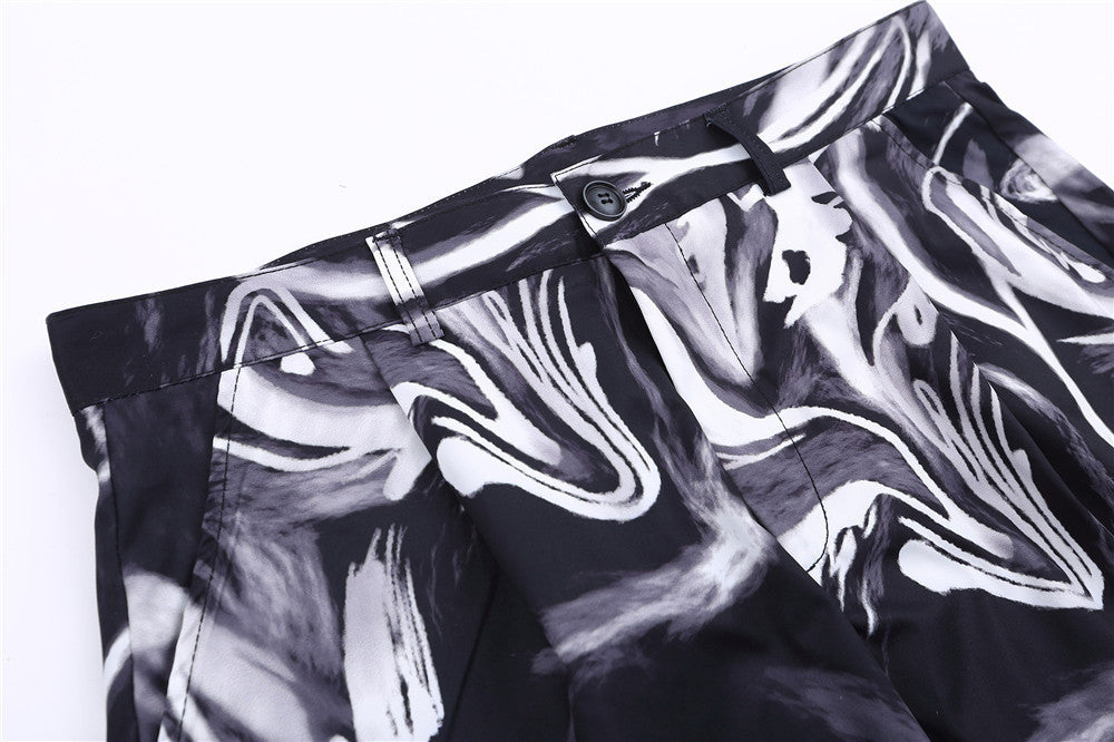 Tie Dye Pants Men's Loose Street Straight