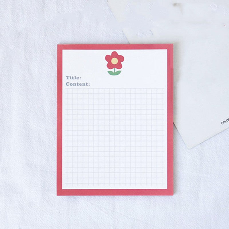 Patting Paper Cute Avocado Bear Sticky Note Book Tear