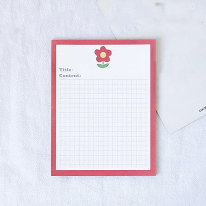 Patting Paper Cute Avocado Bear Sticky Note Book Tear