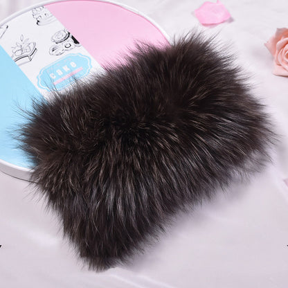 Fall Winter Stretch Wool Scarf With Headgear