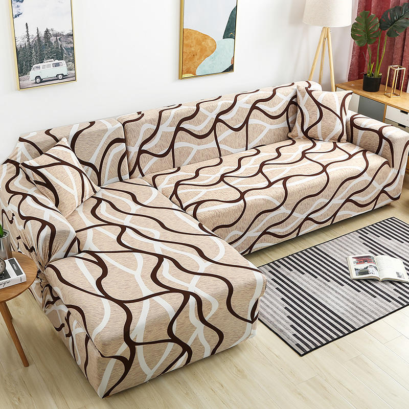 Geometric Stretch Sofa Cover All-inclusive Fabric Lazy Combination Living Room Cushion