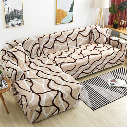 Geometric Stretch Sofa Cover All-inclusive Fabric Lazy Combination Living Room Cushion