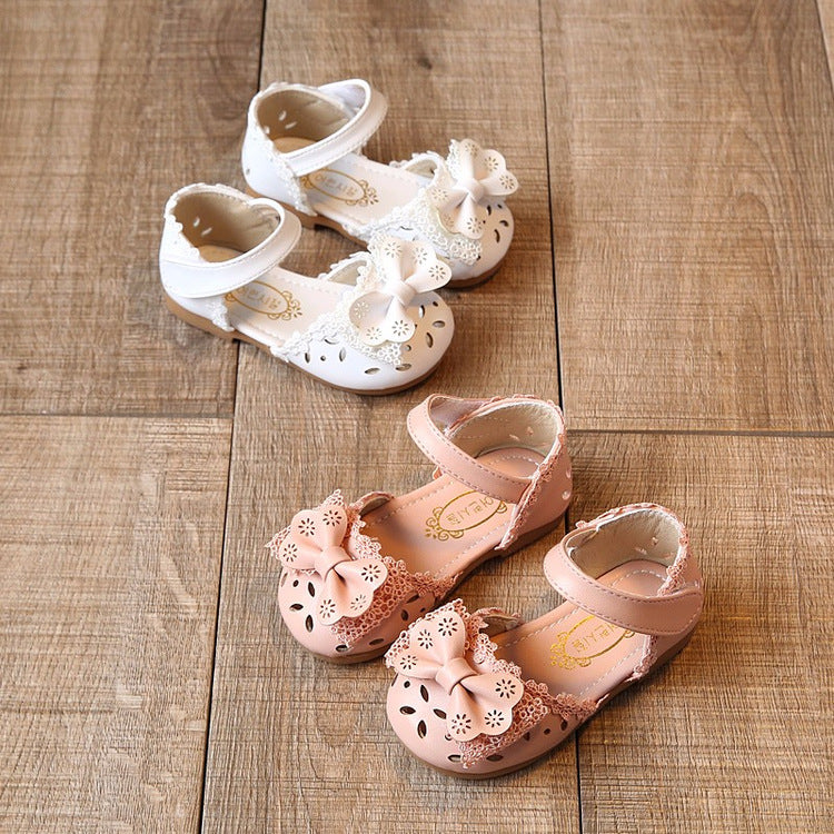 2021 new summer Child Girls half Bow Shoes Sandals Princess 1-3 Baby Toddler shoes' shoes