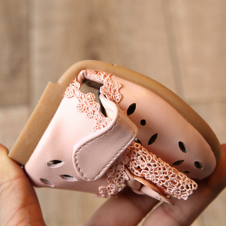 2021 new summer Child Girls half Bow Shoes Sandals Princess 1-3 Baby Toddler shoes' shoes