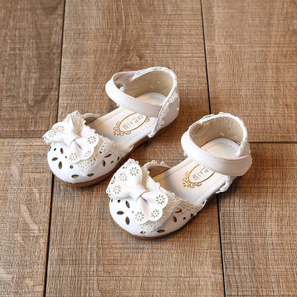 2021 new summer Child Girls half Bow Shoes Sandals Princess 1-3 Baby Toddler shoes' shoes