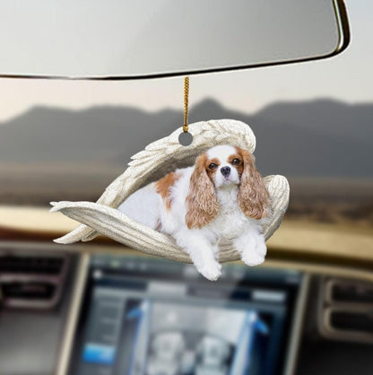 Car Pendant Sleeping Dog Angel Home Decor Acrylic Showcase Hanging Ornaments For Doors