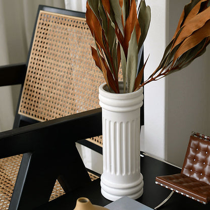 Modern Minimalist Ceramic Decorative Dried Flower Vase Desktop Ornaments