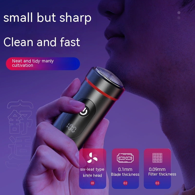 Compact Portable Removable Washing Electric Shaver