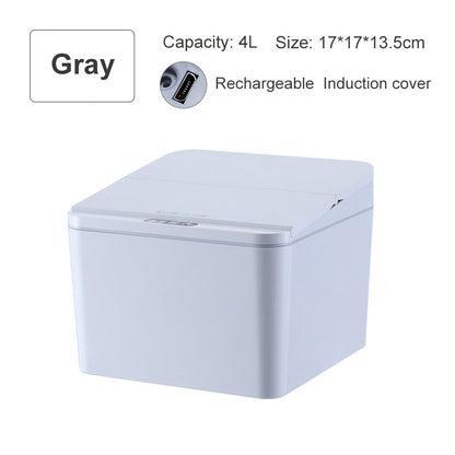 Intelligent induction electric trash bin storage box
