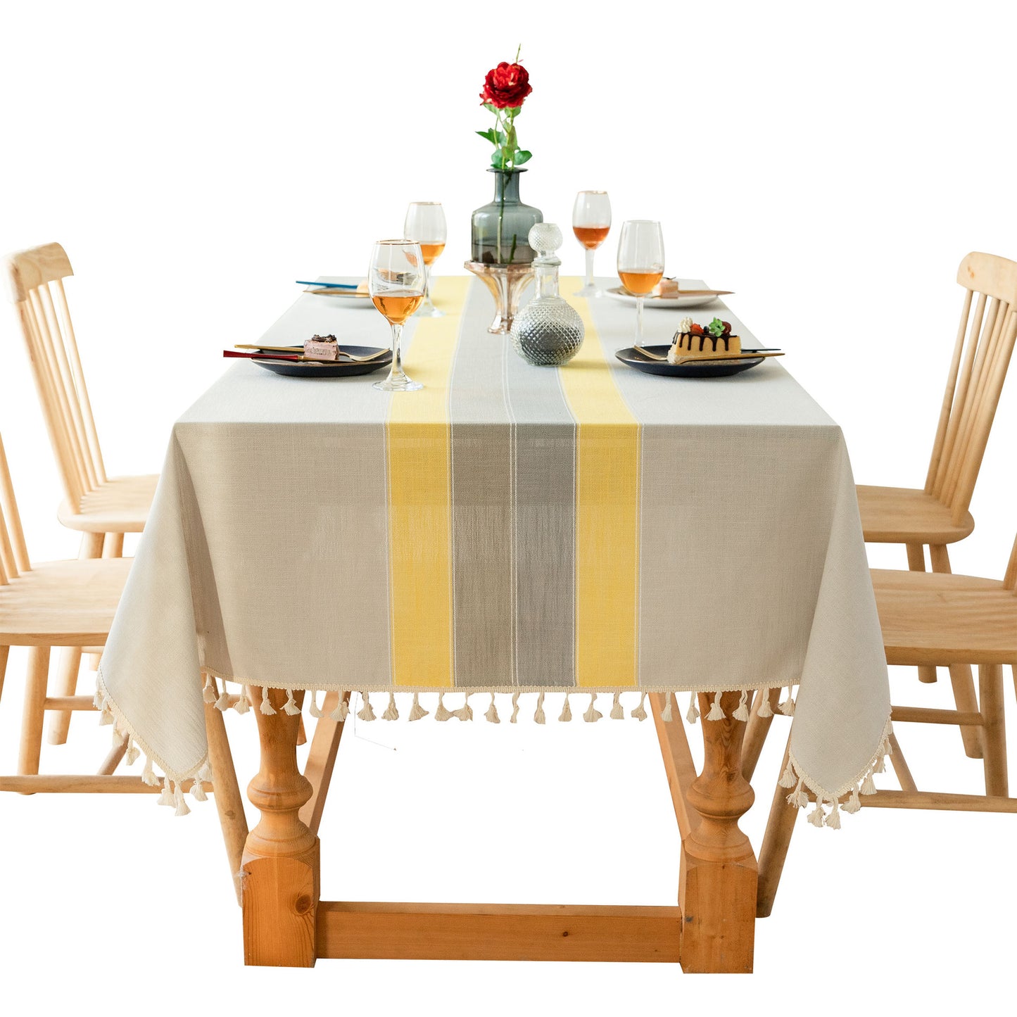 New Cotton And Linen Tassel Table Flag