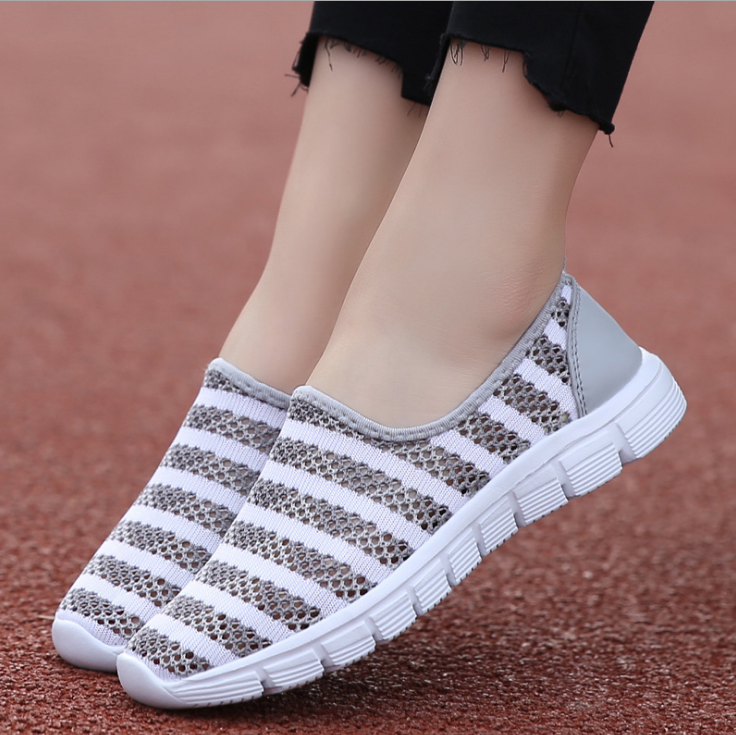 Summer women shoes women Breathable Mesh sneakers shoes ballet flats ladies slip on flats loafers shoes - FLIPSTYLEZLLC