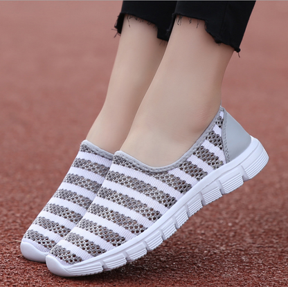 Summer women shoes women Breathable Mesh sneakers shoes ballet flats ladies slip on flats loafers shoes - FLIPSTYLEZLLC