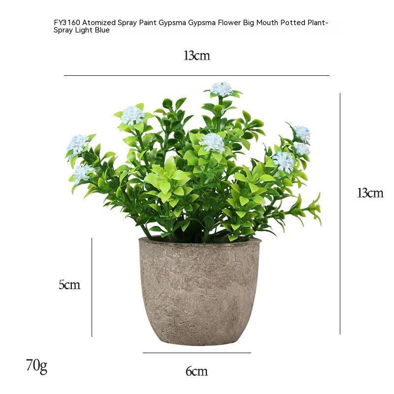 Simulation Starry Mini Pulp Pot Plastic Green Plant