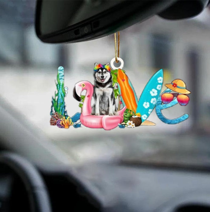 Car Pendant Sleeping Dog Angel Home Decor Acrylic Showcase Hanging Ornaments For Doors
