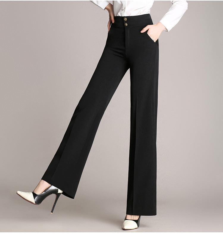 Plus Size Women's Casual Trousers Wide-leg Pants