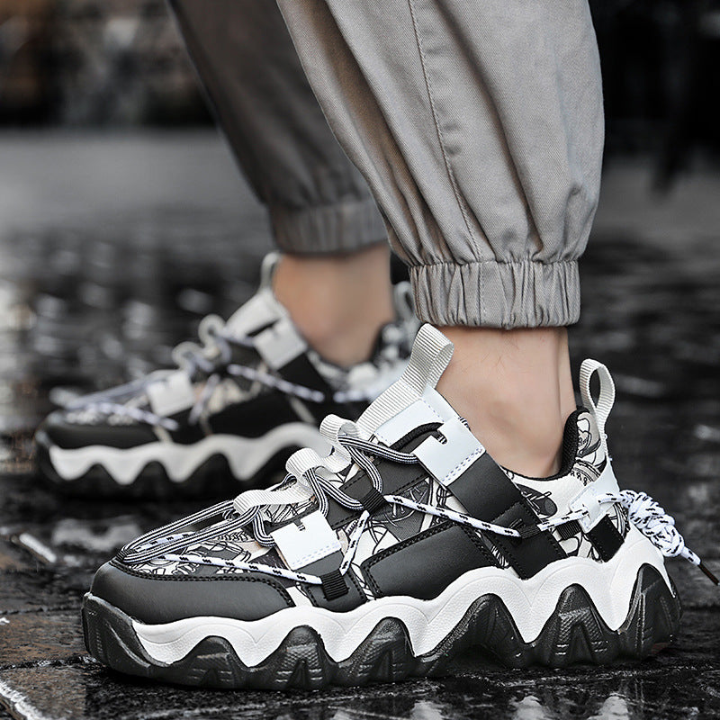 Low - Top Cloth Tie - Up Color Board Shoes For Men