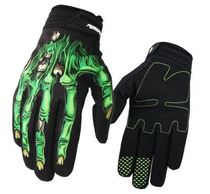 Motorcycle riding gloves Bicycle long finger gloves outdoor sports autumn and winter models Ghost claws all refers to sports outdoor