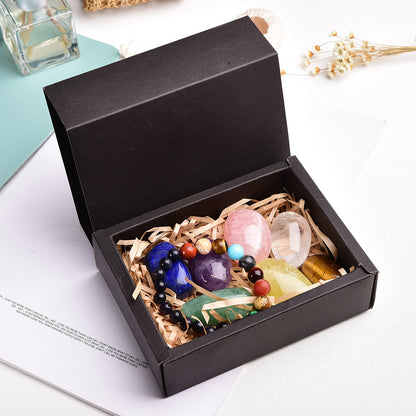 Rough polished bracelet exquisite gift box set