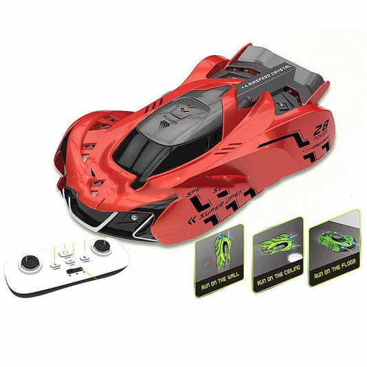Infrared Stunt Programming Wall Climbing Car With Light To Send USB Charging