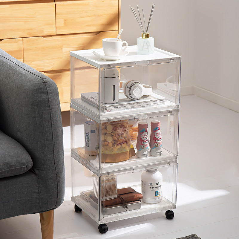 Double Magnetic Suction High Transparency Side Opening Transparent Shoe Box