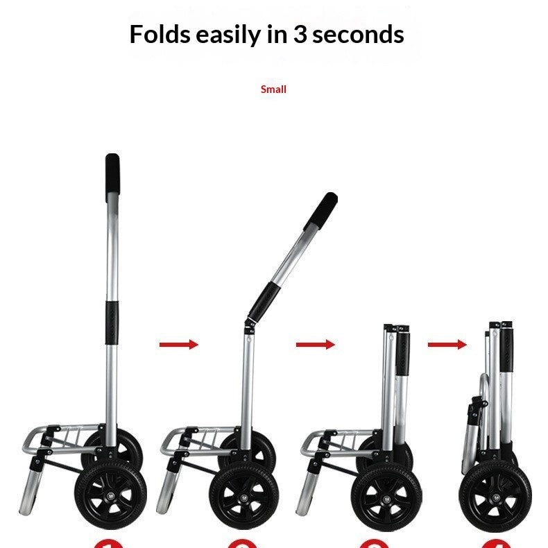 Portable Foldable Home Aluminum Shopping Cart