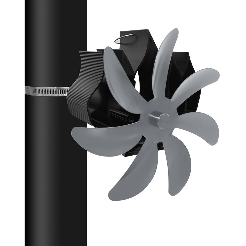 Thermal Power Magnet-free 7-blade Wall Hanging Fireplace Fan