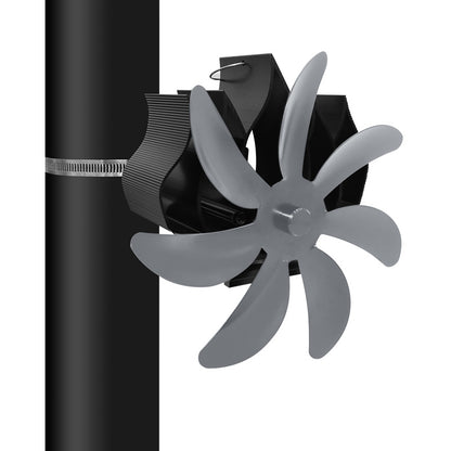Thermal Power Magnet-free 7-blade Wall Hanging Fireplace Fan