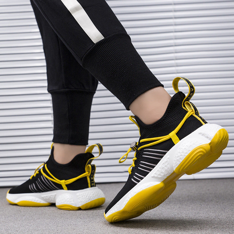 Real fly knitted men's shoes