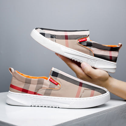 Trendy umbrella cloth men's shoes