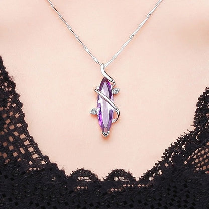 Purple Amethyst Woman Necklaces
