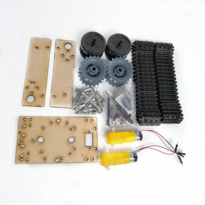 Economic Robot Single-layer Tank Chassis Building Blocks Wood Board