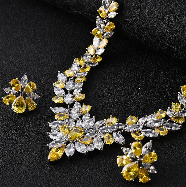 Ice Flower Earrings Jewelry Set - FLIPSTYLEZLLC