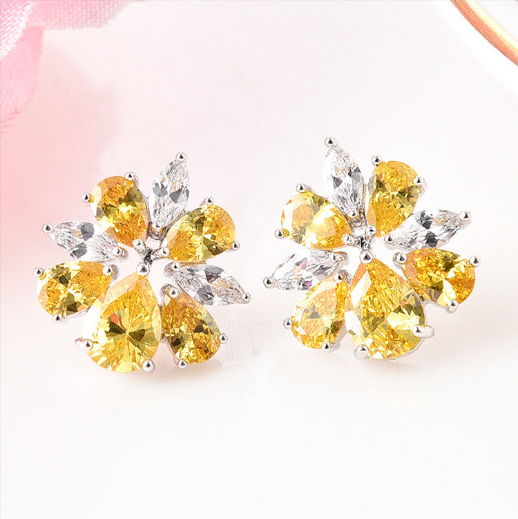 Ice Flower Earrings Jewelry Set - FLIPSTYLEZLLC
