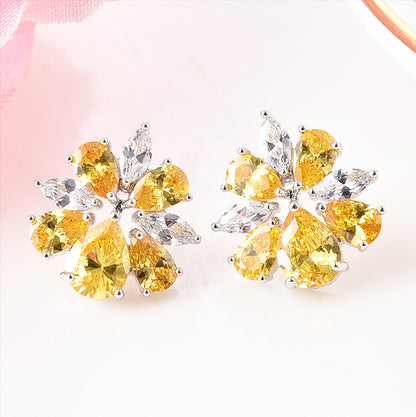 Ice Flower Earrings Jewelry Set - FLIPSTYLEZLLC
